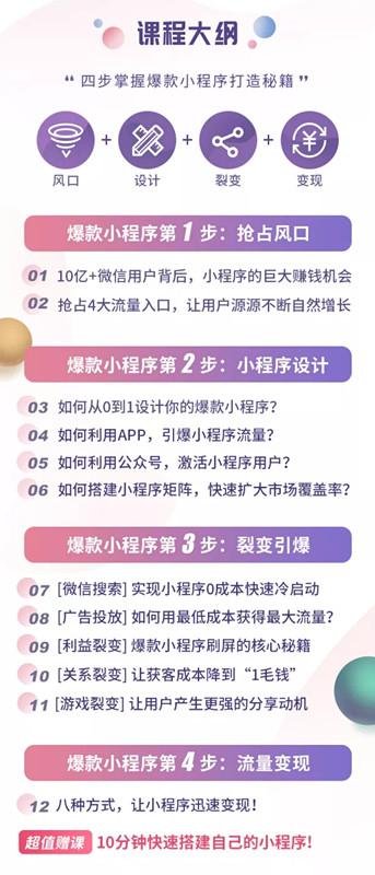 小程序赚钱全攻略：零基础搭建、引爆、变现你的小程序!