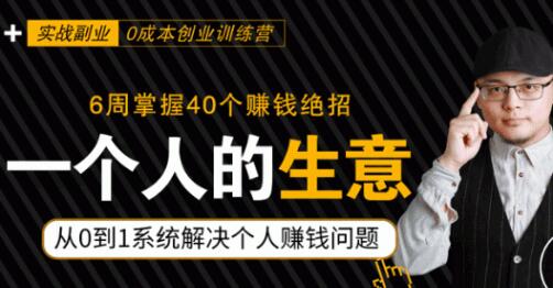 0成本6周掌控40个赚钱绝招，在家年入10万【39节实战视频独家赚钱精华笔记】