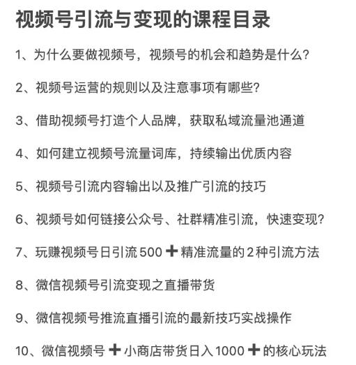 从0到1带你玩赚视频号：这么玩才赚钱，日引流500+日收入1000+核心玩法