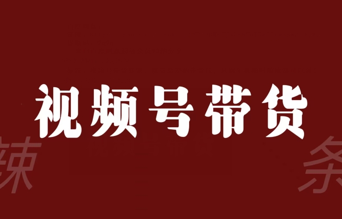 视频号带货联盟，赚信息差的带货钱，只需手机随时随地都可以做！